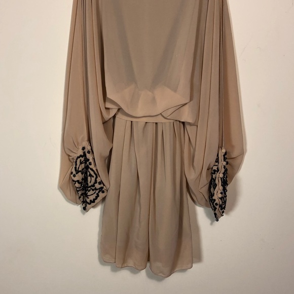 Romeo & Juliet couture nude beaded dress size M - Picture 6 of 8